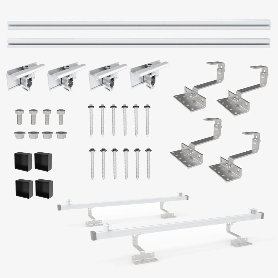 Nuasol Photovoltaic Tile Roof Assembly Set- 1 Module