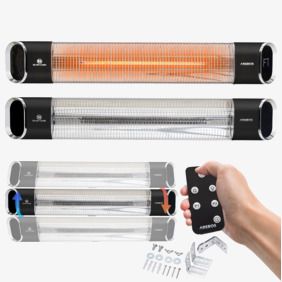 Infrared Heater 2000W with Remote Control Premium