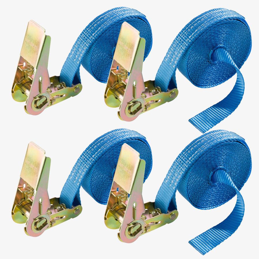 Tensioning strap 6m - 1-piece - 25mm - Set of 4