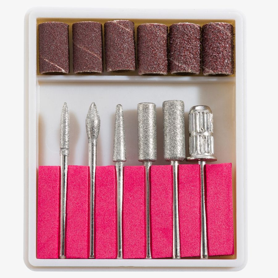 Milling head set for nail cutters - 12 pieces