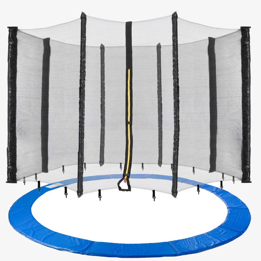Trampoline edge cover + net 460 cm 12 poles