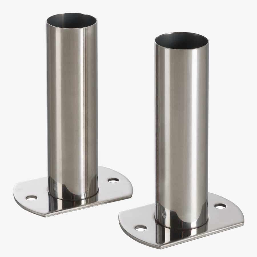 Pool ladder mounting end sleeves