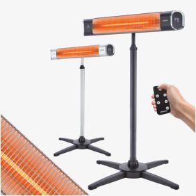Infrared heater 2000W with stand & remote control