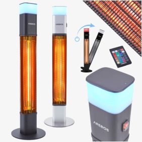 Patio radiant heater 1500W incl. LED