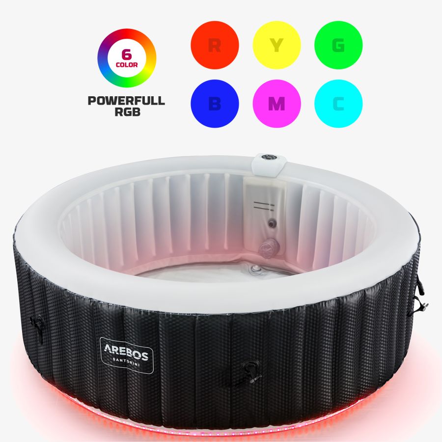 Inflatable Whirlpool Santorini round with LED - 2400W