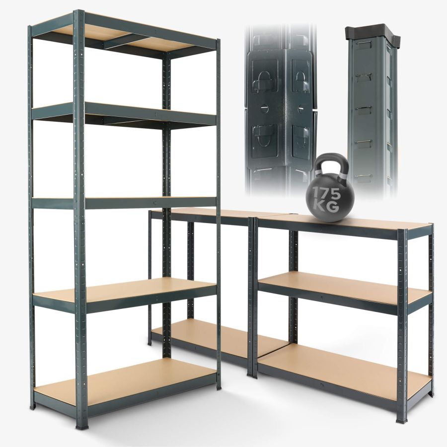 Heavy Duty Shelf 180 x 90 x 40 cm 875 kg - Anthrazite 