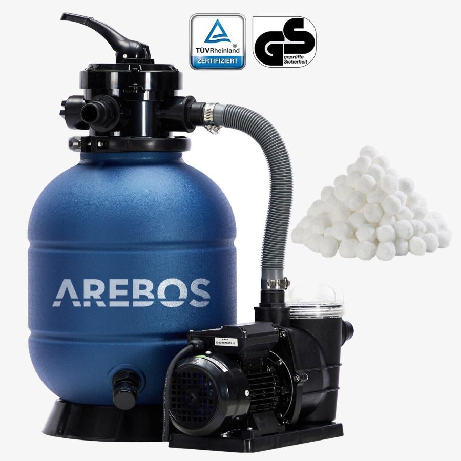 Sand filter system blue - incl. 700g filter balls