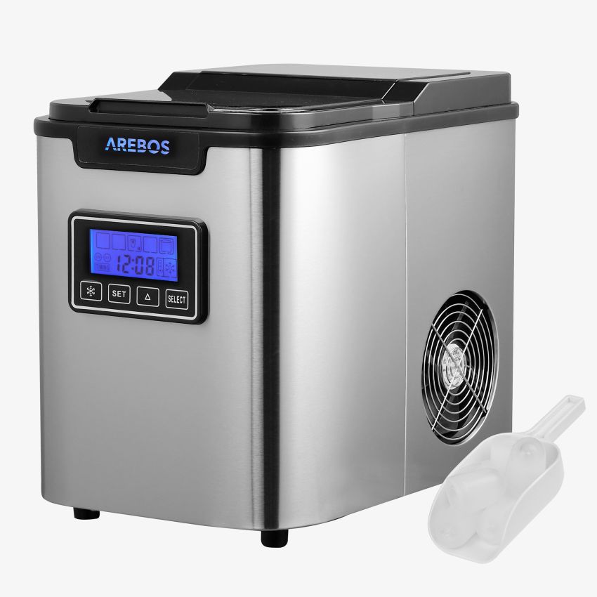 Ice Cube Maker 2.2L Stainless Steel 4252023100571 Valentins Day UK